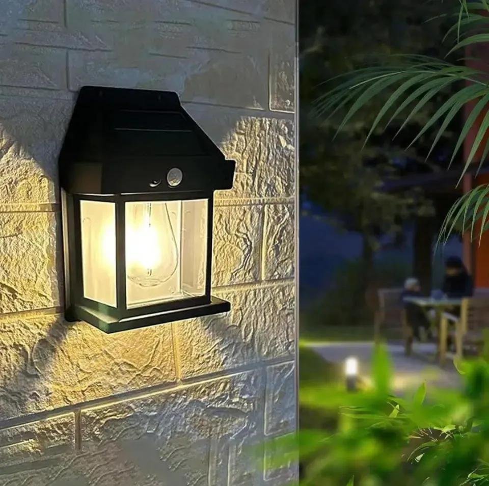 Solar Sensor Wall Lamp Black ABS Outdoor - Image 5